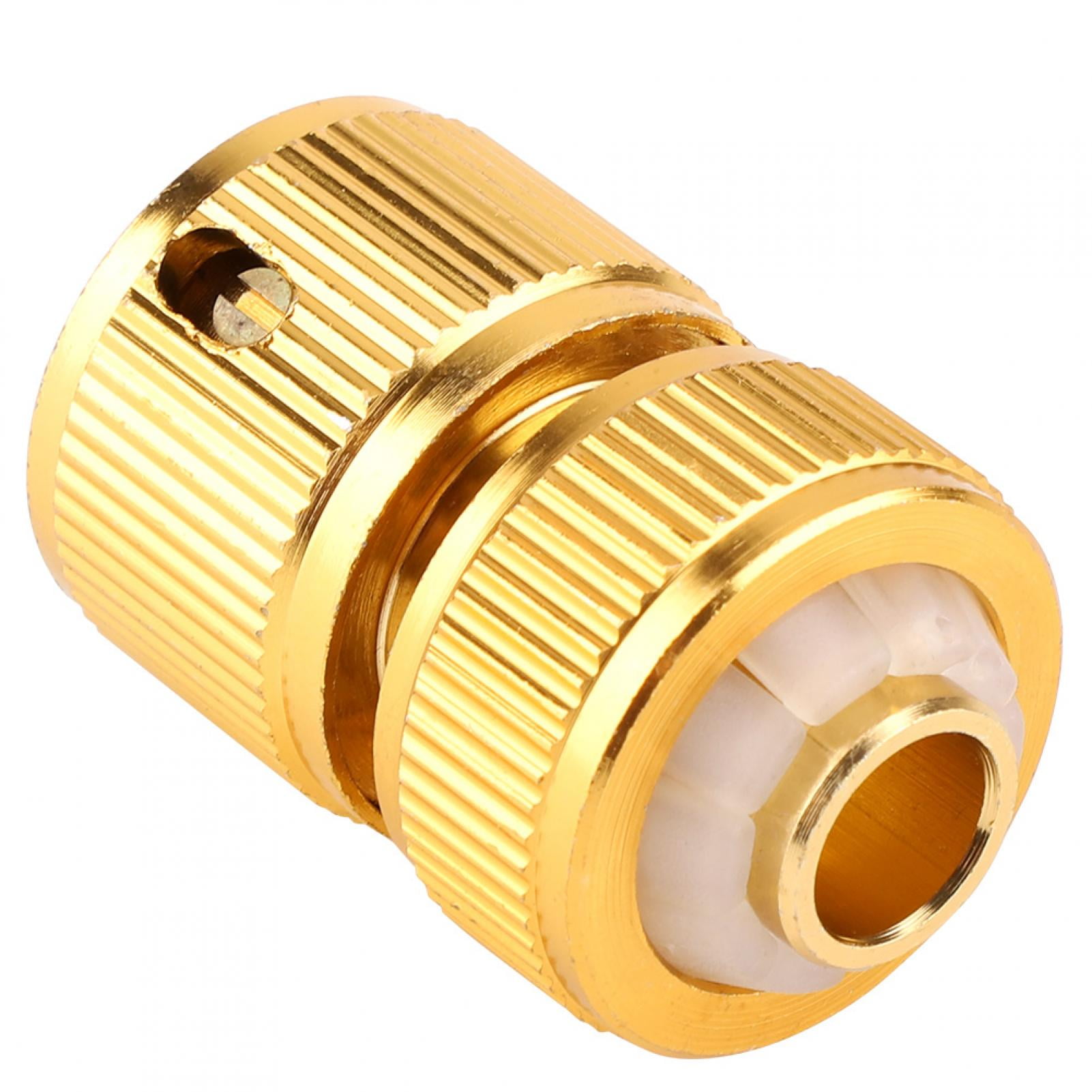 BORDSTRACT Garden Hose Quick Connector, Brass Quick Hose End Connector