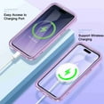thumbnail image 3 of Dteck Magnetic Designed for iPhone 14 Pro Case, Compatible with MagSafe Built-in Touch Sensitive Anti-Scratch Screen Protector Cover for iPhone 14 Pro,Lightpurple, 3 of 8