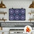 thumbnail image 4 of Renewold Glass Stove Cover Stovetop Protector Cover Foldable Electric Stove Top Protector Prevent Scratching Washer Dryer Top Cover for Home Decor, Boho Flower Violet Blue, 4 of 7