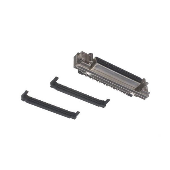 IEC DM50F-MT Miniature D 50 Position Female Connector with 4-40 Threaded ears for mounting