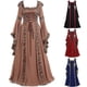 thumbnail image 1 of Vestido medieval vintage con cuello cuadrado y cintura de encaje con manga acampanada, disfraz de Halloween # fyfs1982125, 1 of 3