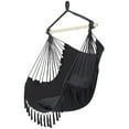 thumbnail image 2 of Hammock Chair Hanging Rope Swing, Tassel Hanging Chair with Thick Pillow, for Bedroom, Balcony, Courtyard, Max 198lb, Gray, 2 of 9
