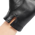thumbnail image 2 of LNGOOR 1pair Men‘s Winter Leather Gloves  Windproof And Warm Goat Skin For Driving And Cycling, 2 of 5