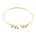 thumbnail image 2 of VerPetridure Women Stylish Leaves Cuff Women Bracelet Delicate Leaf Open Bangle Bracelet GD, 2 of 2