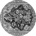 thumbnail image 1 of Ahgly Company Indoor Round Persian Gray Traditional Area Rugs, 4' Round, 1 of 1