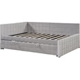 thumbnail image 4 of Full Size Upholstered L-Shaped Daybed with Twin Pop-Up Trundle and USB Charging Ports, 4 of 10