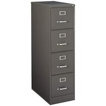 Lorell, LLR60155, Fortress Series 26.5'' Letter-size Vertical Files, 1 Each, Medium Tone