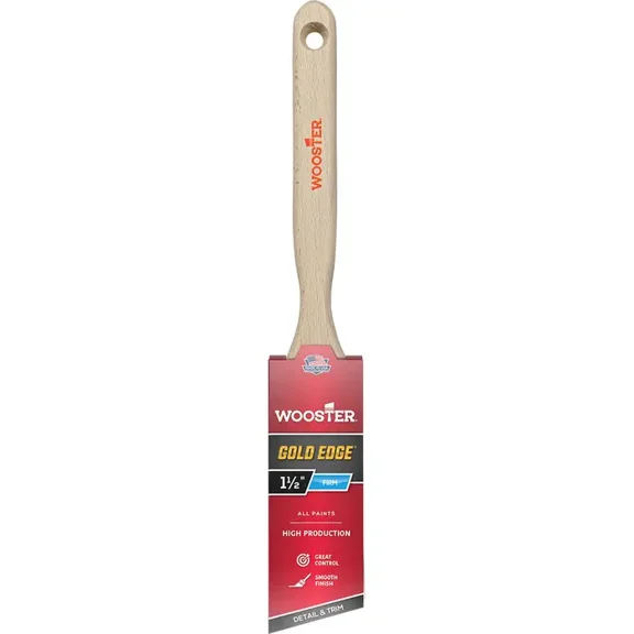 Wooster Genuine 1.5" Gold Edge Angle Sash Paintbrush - 5231-1.5