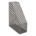 thumbnail image 4 of Realspace® Streya Cut-Metal Magazine File Holder, 12"H x 4"W x 9-7/8"D, Gray, 4 of 6