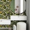thumbnail image 6 of (2 pack) Abyssaly 17.7 "x 118" Peel and Stick Wallpaper Green Floral wallpaper Green Petunia vine plant contact paper Self-adhesive wallpaper Thickened detachable wallpaper Suitable for home decoration, 6 of 8