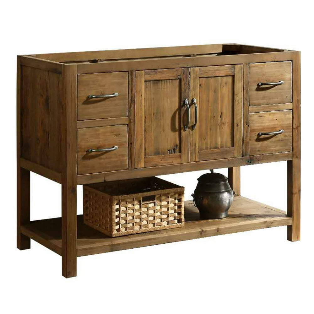 Austin 48" Farmhouse Single Sink Bathroom Vanity Base Only Solid