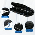 thumbnail image 3 of Heavy Duty Hard Shell Roof Top Cargo Carrier - 69(L) x33(W) x11(H) Waterproof Lockable Storage Box Capacity 165 Lbs 17 Cu Ft - Tool-Free Install- Fits SUV, Truck, Van, 3 of 7