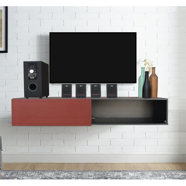 Mueble para tv de 55” Centro De Entretenimiento Flotante Hogare Mueble Flotante 120 con 1 Puerta