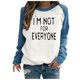 thumbnail image 2 of ICHUANYI Liquidación Moda Mujer Manga Larga Cuello Redondo Impreso Blusa Casual Jersey Tops ICHUANYI WER202308232325, 2 of 5