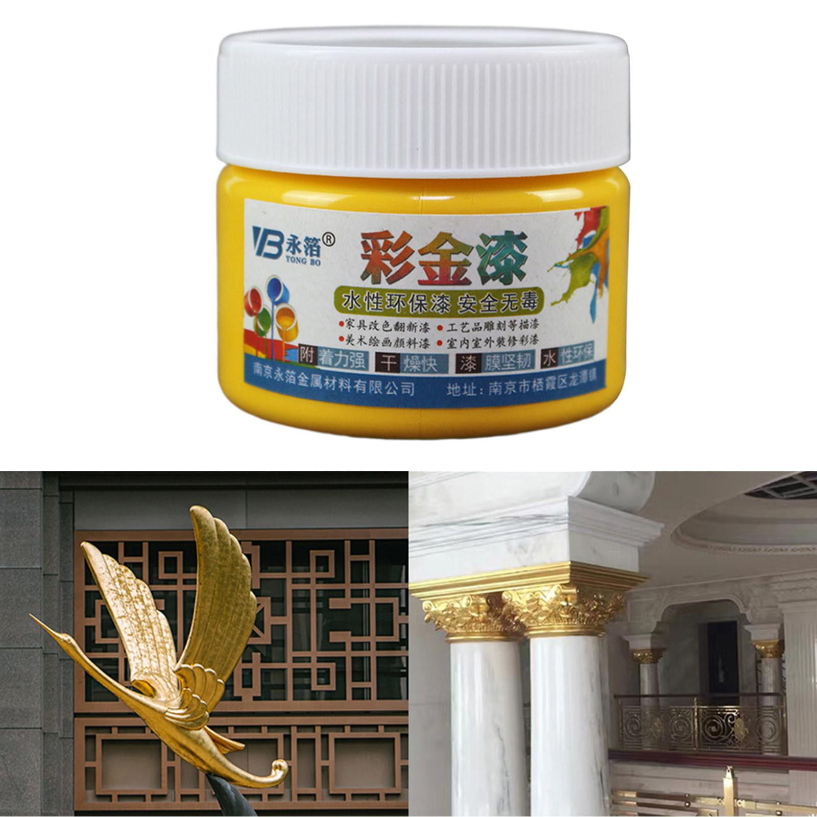 FVDPWYE Gold Color Students Acrylic Paint Coloring Non-Toxic Pigments For Art Crafts Canvas DIY Beginners Painting Supplies
