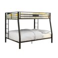 thumbnail image 4 of Furniture of America Rivell Metal Full over Queen Bunk Bed in Black, 4 of 5