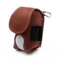 thumbnail image 1 of Bolsa pequeña de material cuero PU para pelotas para golf, bolsa para pelotas para golf con mosquetón, bolsa portátil para pelotas para golf, soporte en T, riñonera abajo shamjiam Estuche para pelotas de golf, 1 of 9
