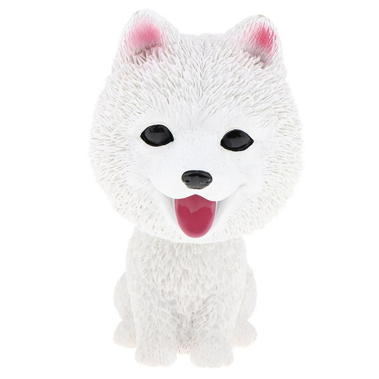 Adorable Resin Bobblehead Figurine Car Dashboard Decoration Nodding Shaking  Head kids children toy for home - Samoyed 