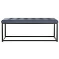 thumbnail image 2 of SAFAVIEH Reynolds Bench Navy / Black, 2 of 7