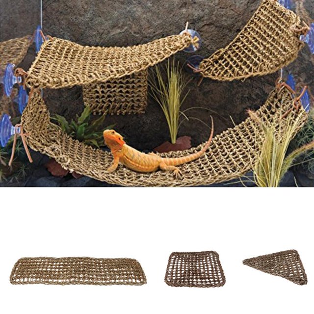 3 Piezas De Decoración De Hábitat De Hamaca De Para Serpientes De Camaleón Colco Hamaca de esquina para reptiles