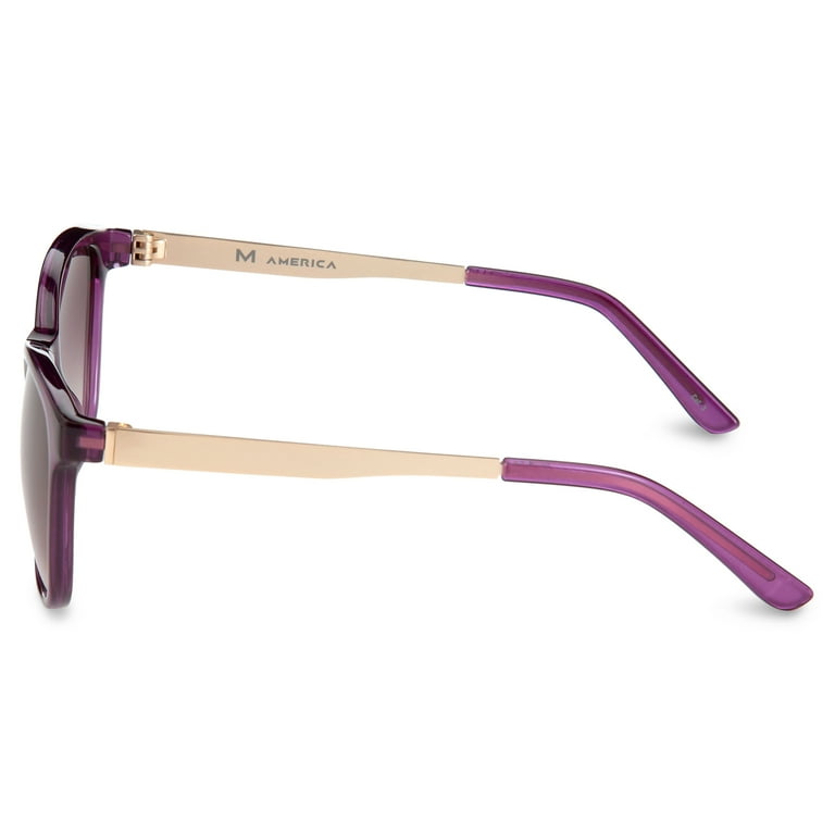 M aMerica Womens Sunglasses Maya Purple 55 18 140 MUMAYSPUR0055