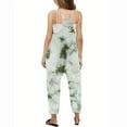 thumbnail image 5 of Odeerbi Teen Girls Summer Jumpsuit Tie-dye Bib Overalls Casual Sleeveless Rompers Long Pants with Pockets 5-14 Years Olive Green, 5 of 6
