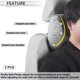 thumbnail image 2 of Almohada para Cabeza de Automóvil Ergonomica y Cómoda Almohada de Soporte para el Cuello Suede, Espuma de Memoria Ancho Ajustable Gris Claro 2 Pzs para Conducir Viajar, 2 of 7