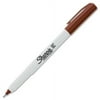 Sharpie Permanent Markers, Ultra Fine Point, Brown, 12 Count