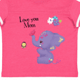 thumbnail image 4 of Inktastic Yara Happy Mothers Day Purple Elephant and Bee Gorgeous Girls Toddler T-Shirt, 4 of 5