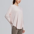 thumbnail image 4 of MHFRRA Camiseta deportiva de Yoga con Protección Solar, Manga Larga, Ligera, de Secado Rápido, para Senderismo y deportes. Rosa Claro, 4 of 4