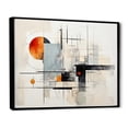 thumbnail image 2 of Designart "Beige Grey Suprematism Silent consistency II" Abstract Suprematism Floater Framed Canvas Print, 2 of 7