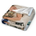 thumbnail image 5 of Personalised Collage Blanket with Picture Text Photo for Wedding, Customised Throw Blankets for Couples Lovers Family Adults Kids Boyfriend Girlfriend, 8 Photos, 100x125cm, 5 of 5