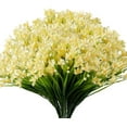 thumbnail image 6 of Morttic 10 Bundles Artificial Daffodils Flowers, Outdoor  UV Resistant Fake Artificial Greenery No Fade Faux Plastic Plants for Home Garden Kitchen Office Table Vase (Pink), 6 of 11