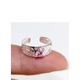 thumbnail image 2 of R.H. Jewelry Sterling Silver Hawaii Toe Ring With Pink Crystal Toering, 2 of 3