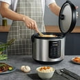 thumbnail image 3 of COMFEE’ 10‑Cup Rice Cooker, 5.2 Qt 8‑in‑1 Multi Cooker, Stainless Steel, Digital Programs, Steamer, Slow Cooker, Keep Warm – White Rice, Brown Rice, Quinoa, 3 of 12