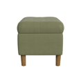 thumbnail image 3 of Sol Storage Bench Ottoman, Light Green Velvet, Brown, 40 Inch, 3 of 3