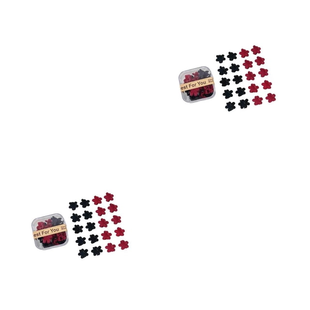 Sonducket Pinza para el pelo de 20 piezas con estilo en forma de corazón, pinzas decorativas para el pelo, accesorio de Clip de Color sólido rojo negro 2 2piezas