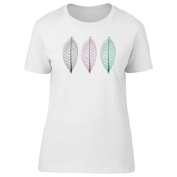 Three Different Colored Leaves Tee Women's -Image by Shutterstock