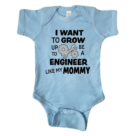 

Inktastic I Want To Grow up To Be a Engineer Like My Mommy Gift Baby Boy or Baby Girl Bodysuit