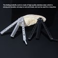 thumbnail image 3 of Peine plegable sweethay acero inoxidable cuchillo de mariposa herramienta de estilismo Negro CE000910-01, 3 of 8