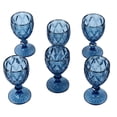 thumbnail image 2 of 6Pcs Vintage Wine Glasses Set 240ML Rounded Mouth Thickened Bottom Long Stem Wine Glasses for Party Wedding Anniversary, 2 of 5