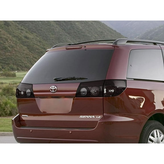 Rvinyl Tail Light Tint Covers Compatible with Toyota Sienna 2006-2010 - Matte Smoke