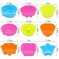 thumbnail image 2 of 20Pcs Color Random Cake Mold Muffin Cupcake Baking Molds Cooking Bakeware DIY Cake Pan Chocolate Silicone Molds, 2 of 6