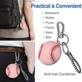 thumbnail image 6 of Apple AirPods Skin, Airpods Charging Case Skin for Airpods 1 & AirPods 2,Takfox Shockproof Anti-Scratch 360° Protective Portable PVC Cover for Airpods 2 / 1 [Baseball] Accessories w/ Keychain, Pink, 6 of 7