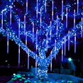 thumbnail image 3 of Twinkle Star Christmas Lights, 288 LED Meteor Shower Lights for Christmas Decorations, Waterproof Outdoor Raindrop Fairy String Lights, Blue, 3 of 6