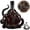 B, variant on Lypsnake Octopus Whiskey Decanter, Gothic Black Resin Sculpted Frame with Crown Stopper, Novelty Barware Display for Home Bars Whiskey Lovers & Holiday Parties