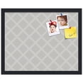thumbnail image 2 of PinPix 20x16 Custom Cork Bulletin Board Diamond Modern Pattern Grey Poster Board Has a Fabric Style Canvas Finish, Framed in Diamond Modern Pattern Grey, by ArtToFrames (PinPix-1802), 2 of 5