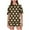 Brown, variant on Viluyesy Round Neck T-Shirt and Shorts 2PC for Women Printed Tops Elastic Waist Short Pants Sets Relaxed Shirt and Shorts Sets Two PC Black Size L