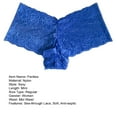 thumbnail image 7 of harmtty Women Underpants See-through Lace Mid Waist Soft No Constraint Anti-septic Hollow Out Elastic Anti-shrink Lady Panties for Daily Inner Wear,White, 7 of 7