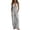 Gray, variant on Tqcoqu Women's Halter Deep V Neck Rompers,Elastic Waist Wide Leg Linen Blend Jumpsuit with Pockets,Brown Women's S-XXXL